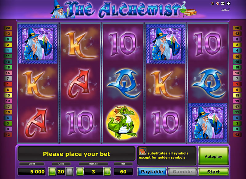 Вулкан 24 — играйте на деньги в слоты «The Alchemist»