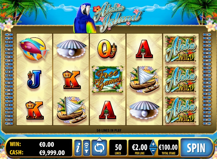 Игровой автомат «Aloha Island» казино Azinomobile